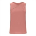 thumbnail image 4 of QUINDOS Tank Tops for Women under $5 Pink Cotton Summer Basic Fashion Casual Sleeveless Button Round Neck Solid Button Tank Tops Camisoles for Women Plus Size, 4 of 6