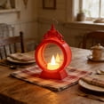thumbnail image 3 of Vintage Clock-Style LED Lantern, Battery Operated Flameless Candle Light with Handle for Tabletop, Patio & Wedding Decor, 3 of 6