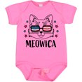 thumbnail image 3 of Inktastic 4th of July Meowica Cat in Flag Sunglasses Boys or Girls Baby Bodysuit, 3 of 5