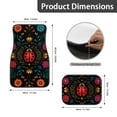 thumbnail image 5 of Pzuqiu Cute Ladybug Car Floor Mats with Car Steering Wheel Cover for Women All Weather Anti Slip Driver Seat, Passenger Seat and Rear Floor Mats Easy Installation for Additional Protection, 5 of 6