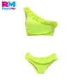 thumbnail image 2 of Traje de Baño Dos Piezas Mujer Top Un Hombro Con Volantes verde Extra Grande, 2 of 5