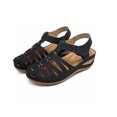 thumbnail image 3 of Verano mujer tobillo correa Casual al aire libre hueco cuña zapatos sandalias Wmkox8yii  sa646, 3 of 4