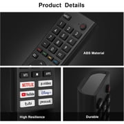 Replacement for Hisense Smart TV Remote Control,Compatible with Hisense 4K UHD Series Android Smart TVs.(NO Voice Function)