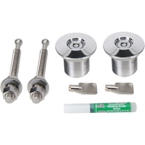 Quik-Latch QL-38L-LP/P Locking Hood Pin Set - QL-38 Series 3/8 Ball M8 x 1.25 x