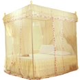 thumbnail image 5 of FAGINEY Luxury Princess Girls Pink Lace Three Side Openings Mosquito Netting, 5 of 8