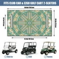 thumbnail image 3 of Breathable and Soft Mandala Golf Cart Seat Cover 51" x 31", Microfiber Towel for Universal Front Bench Fit, 3 of 8