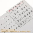 thumbnail image 5 of Minkissy White Metal Desktop Perpetual Calendar for Home Office with Date and Month Display, 5 of 5