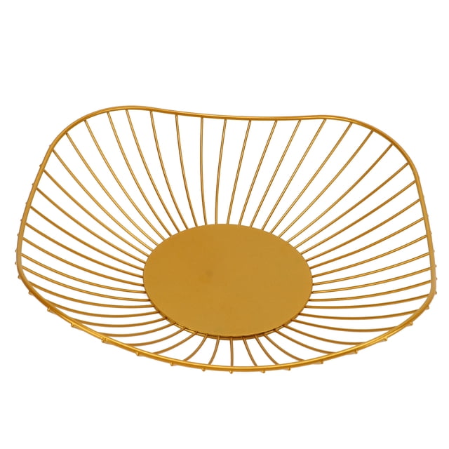 Frutero de alambre, estilo de alambre simple, Metal resistente y duradero, cesta de fruta de Metal de gran capacidad para frutas, dulces y artículos diversos