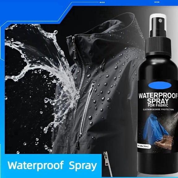 HJuyYuah 1.7 fl oz Fabric Waterproof Spray, Water Repellent for Jackets Shoes, Outdoor Camping Gear Protection for Tents