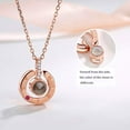 thumbnail image 4 of Ludlz Necklace That Says I Love You in 100 Languages 100 Different Ways Rose Gold I Love You Necklace in 100 Languages Xmas Gift V-Day Present Necklaces for Girlfriend Wife Lover, 4 of 5