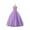 Light Purple, variant on Girls Elegant Sleeveless Floral Lace Embroidered Tulle Ball Gown Dress for Birthday Party Wedding