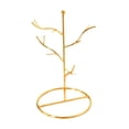 thumbnail image 2 of Estante para joyas, expositor de joyas de metal ligero, organizador de joyas de mesa Dorado, 2 of 9