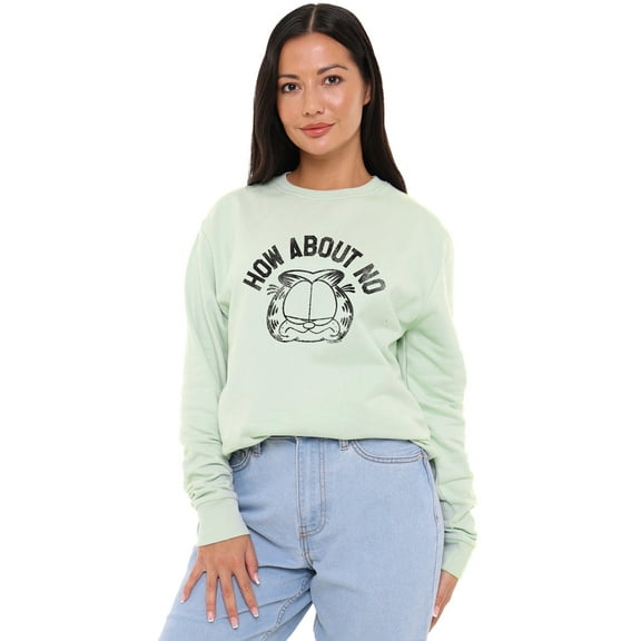 Garfield How About No Women's Crew Sweatshirt