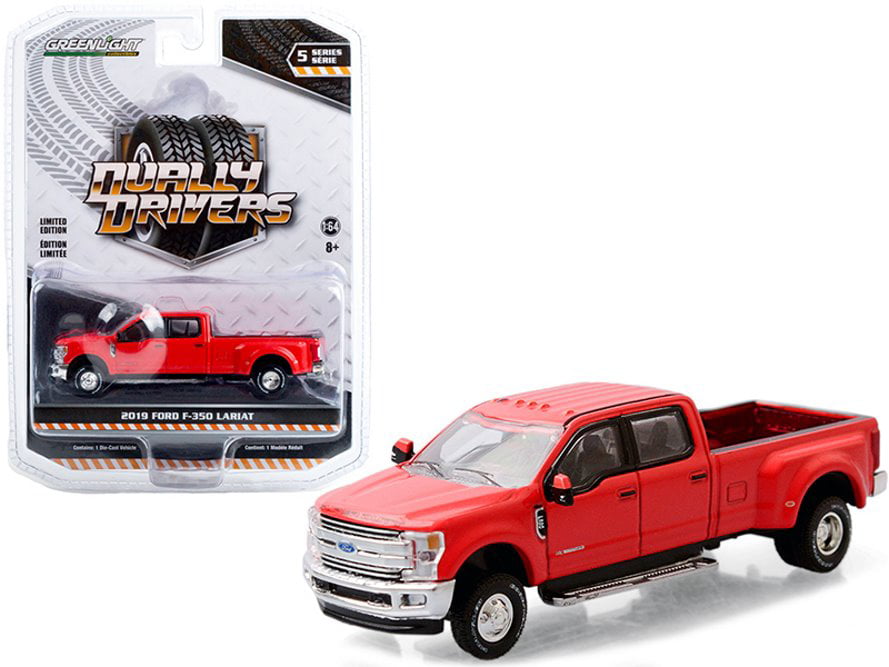Details about   1/64 GREENLIGHT 2019 Ford F-350 Dually in Race Red 