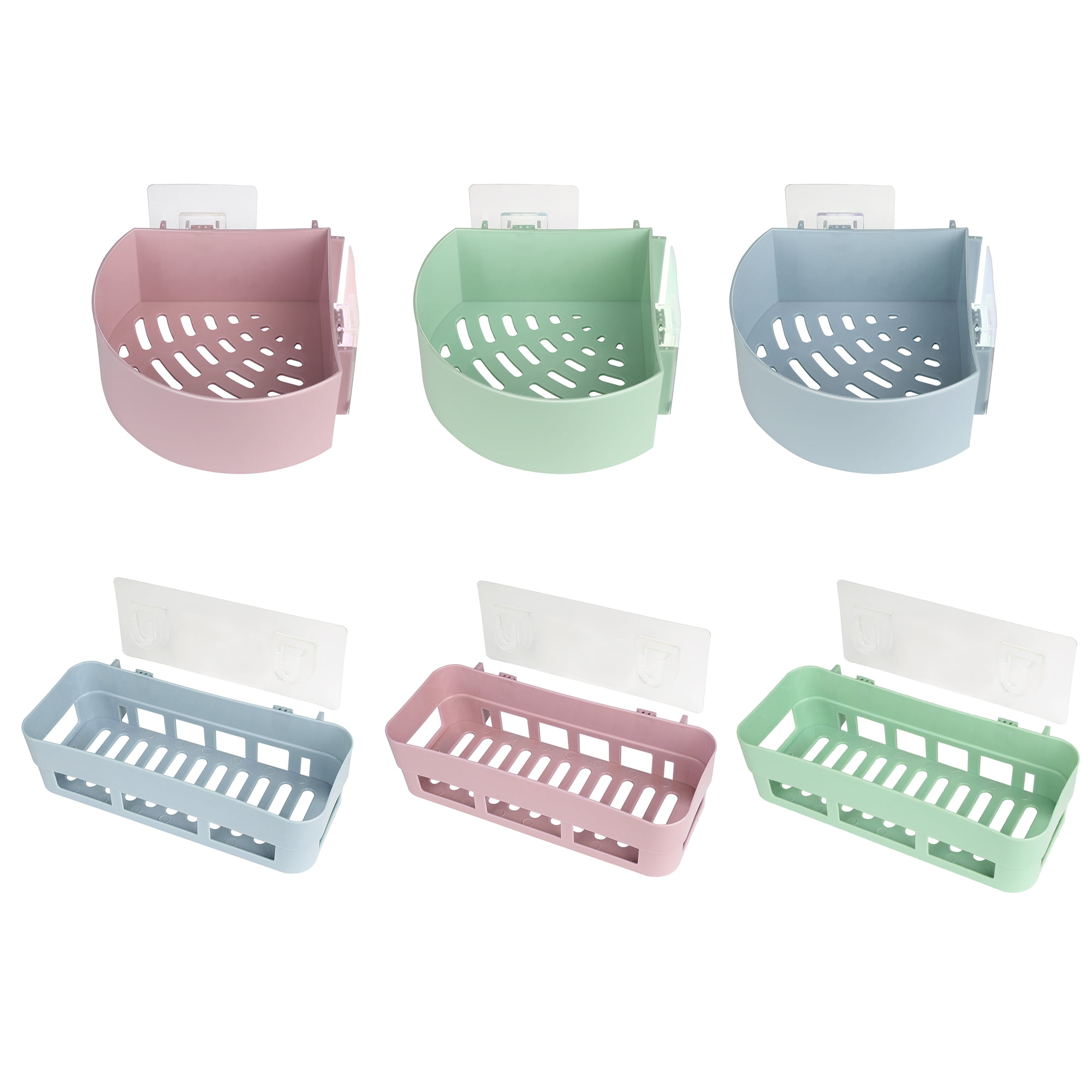 Plastic Wall Rack Bin Shower Caddies Basket, Storage Organizer Shower