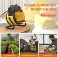 thumbnail image 6 of Greenhouse Heater with Thermostat, Outdoor Electric Heater, Overheat Protection, 90° Tilt, Portable for Green House, Flower Room, Workplace, 6 of 7