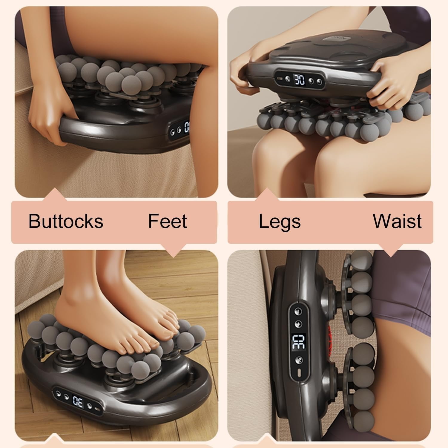 42 Head Massage Gun Set, Handheld Back Massager Gun Deep Tissue,9 Speeds Electric Percussion Muscle Body Massager for Athletes Neck Shoulder Pain Relief,Gifts for Men Women