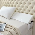 thumbnail image 3 of Extra Long Bed Wedge Pillow - White Twin Size Headboard & Mattice Gap Filler, Bed Bolster for Back Support, Dorm, RV, Hotel & Home Decor Must Haves, 3 of 12
