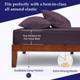 thumbnail image 4 of JS Sanders Universal AFT Berth 3 Piece 100% Egyptian Cotton 800TC V Berth Bedding Fits mattresses up to 8” Depth Durable & Easy Washable - Great Gift for Boaters Plum, 4 of 8