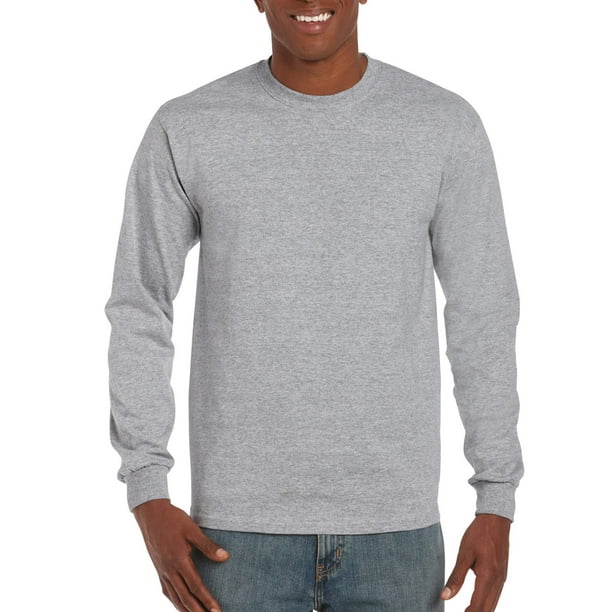 Gildan Big Men's Ultra Cotton Classic Long Sleeve T-Shirt - Walmart.com