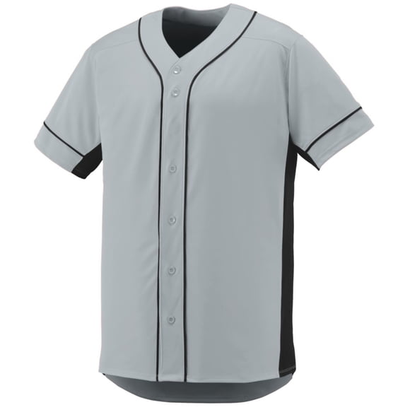 Maillot Youth Slugger m Argent/noir