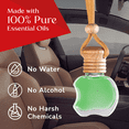 thumbnail image 3 of Kabod 10ml Bamboo Car Air Freshener Hanging, Bottle Essential Oils Diffuser for Car, 30 to 45 Days Long-lasting Aromatherapy, Auto Interior Odor Eliminator for a Pleasant Drive - Fresh Fragrance, 3 of 5