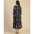 thumbnail image 4 of Moomaya Raglan Sleeves Printed Rayon Dress - Women's Casual Tiered Dress, 4 of 9