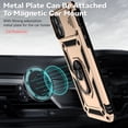thumbnail image 5 of iPhone 11 Case,Dteck Shockproof Rubber Rugged Case Hybrid Hard Ring Holder Kickstand Slide Camera Lens Protector Cover for Apple iPhone 11,Gold, 5 of 8