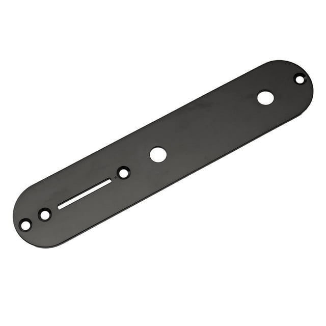 Musiclily 2 Agujeros Placa de Control para Guitarras Estilo Tele, Negro