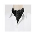 thumbnail image 5 of INSPIRE CHIC Men's Polka Dots Cravat Ties Self Tie Cravat Scarf Neckerchief Ascot Tie White Black One Size, 5 of 5