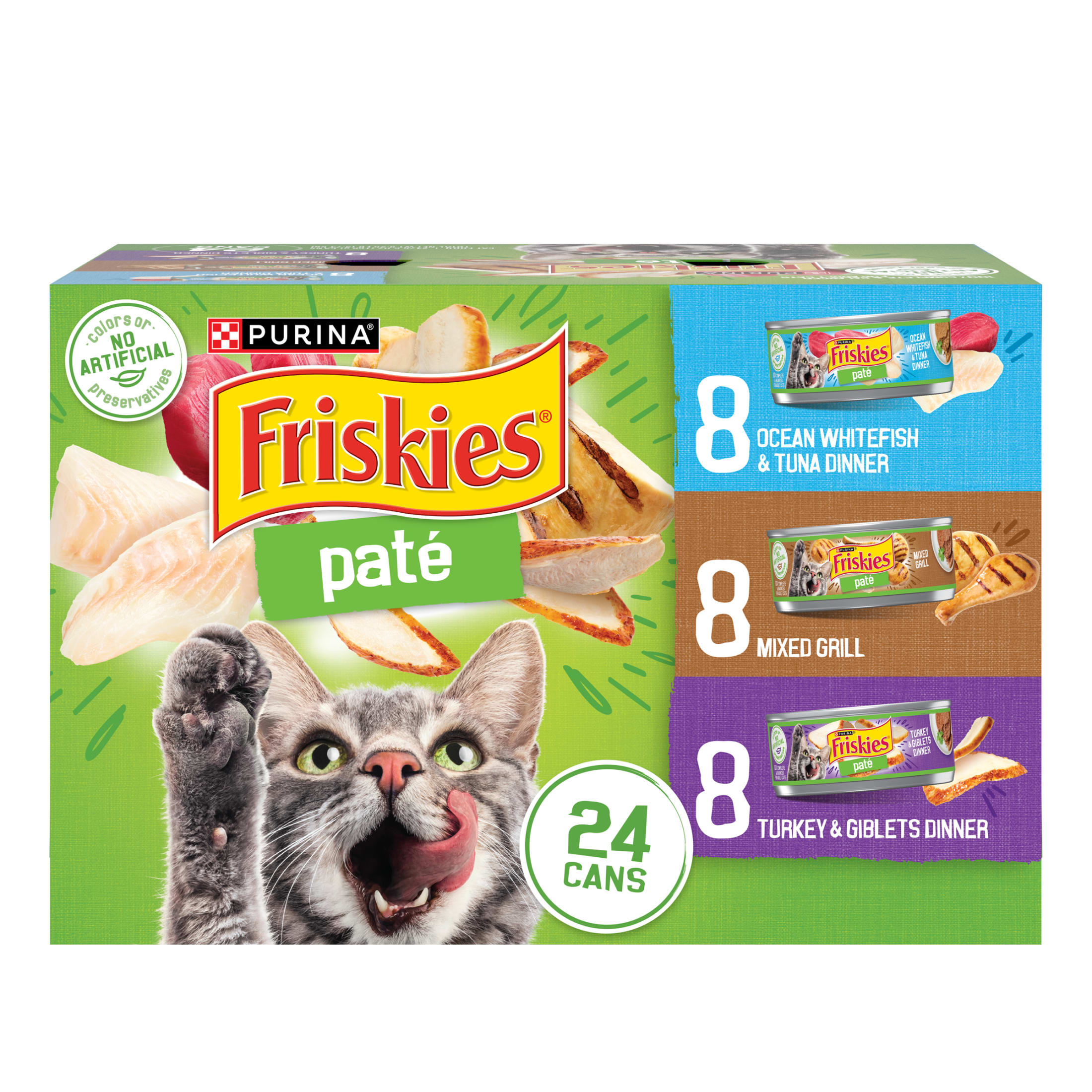 Purina Friskies Classic Pate Variety Pack Wet Cat Food, 5.5 oz Cans