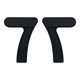 thumbnail image 1 of Par de mancuernas de silicona suave con 7 formas, equipo de fitness portátil para gimnasio en casa y oficina Negro, 1 of 8