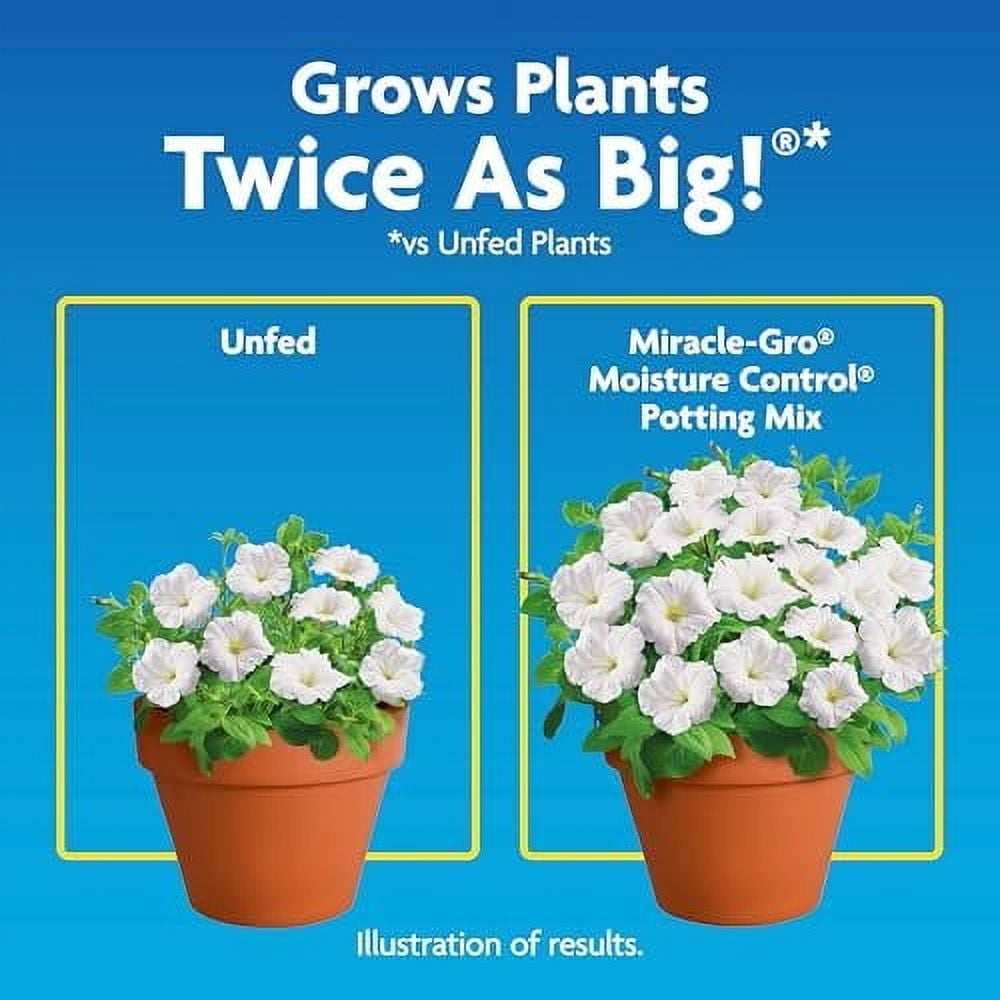 Miracle-Gro Moisture Control Potting Mix for Outdoor and Indoor Plants, 16 qt. 2-Pack