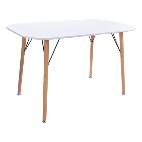 Century Kitchen Dining Room Table - 47" x 27.5" (White)