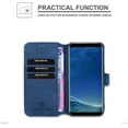thumbnail image 2 of PU Leather Case for Samsung Galaxy S7, Vintage Retro Premium Wallet Flip Cover TPU Inner Shell [Card Slots] [Magnetic Closure] Stand Function Folio Shockproof Full Protection - Blue, 2 of 16
