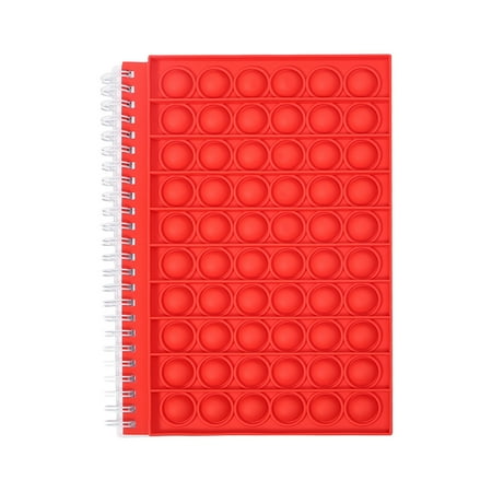 Musuos Silicone Pop Bubble Notebook Mini Spiral Notebook Decompression Toys