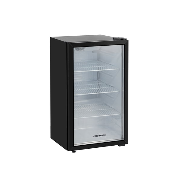 Frigidaire 3.3 Cu. ft. 120 Can Commercial Beverage Refrigerator, 95 Liter Mini Fridge with Tempered Glass Door