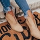 thumbnail image 3 of NECHOLOGY Botas Mujer Adulto Femenino Zapatos Botines para mujer Botines de fahsion Boots de plumas Las mujeres apiladas Heel tobillo Boots Boots de las mujeres Botas de mujer (Khaki, 8.5), 3 of 6