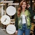 thumbnail image 6 of DISNIMO St. Patrick's Day Sweatshirts for Women Cat Flower Printed Jackets Long Sleeve Outerwear Jacket Zip Up Sweatshirts with Pockets, 3XL, 6 of 7