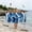 D, variant on Large 2 in1 Hooded Beach Towel a 3D Wearable Microfibre Cover Up for Adults. Lightweight Quick Dry for Sun Loungers Travel Swimming Gym Yoga and Sports Summer