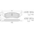 thumbnail image 5 of Winstop Brake Pad Set, Rear WS.0967.0.M, Dodge Durango 2003, 5 of 5