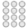 thumbnail image 1 of FELTECHELECTR 12Ud Cubiertas Redondas Para Rebosadero De Lavabo En Color Plata De Inoxidable Fácil Instalación, 1 of 8