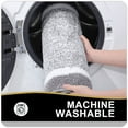 thumbnail image 5 of Buganda Bathroom Rugs and Mats, Extra Soft and Absorbent Microfiber Bath Mats, Non-Slip Shaggy Bath Carpets, 24x36, Grey, 5 of 7
