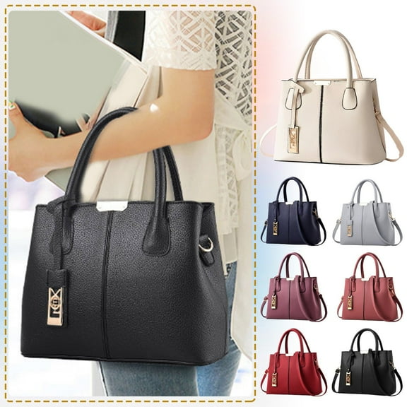 Modstep Purses and Handbags for Woman Top Hand Satchel Shoulder Bag Leather Fashion Large Work Crossbody Tote Bags Black