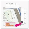 thumbnail image 3 of (2 pack) Redi-Tag B31005 Legal Index Tabs, 1/12-Cut Tabs, A-Z, White, 0.44" Wide, 104/pack, 3 of 6