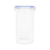 Bigersell Cereal Storage Jars, Flour and Sugar Containers Plastic Food Storage Containers with Airtight Lids Kitchen Pantry Organization Easy Open Canister D One Size