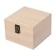 thumbnail image 3 of Caja de almacenamiento de madera, contenedor portátil para tesoros y regalos, cierre frontal, recuerdo madera 14x14x10cm, 3 of 9