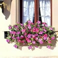 thumbnail image 6 of Artificial Petunias Flowers Outdoor Hanging Plants 26x16 Inch Purple Faux Vine Decor Wall Garden Patio Wedding Fake Floral Arrangement, 6 of 9