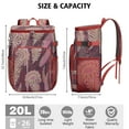 thumbnail image 3 of Vintage Soft Cooler Bag 20L - Artistic Abstract Pattern Insulated Backpack for Campers, Hikers & Beachgoers, Lightweight & Durable, 3 of 4