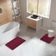 thumbnail image 5 of Alfombras de baño, alfombras para sala de estar, alfombra de área, juego de alfombras de baño de espuma, alfombras de baño prácticas para 2 piezas, alfombrillas de inodoro suaves, cómodas, con absorci, 5 of 7